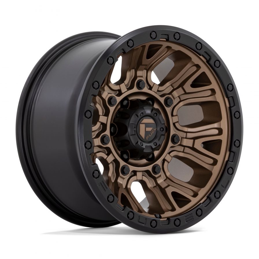 Fuel Wheels<br>Traction Matte Bronze Black Lip (17x9)